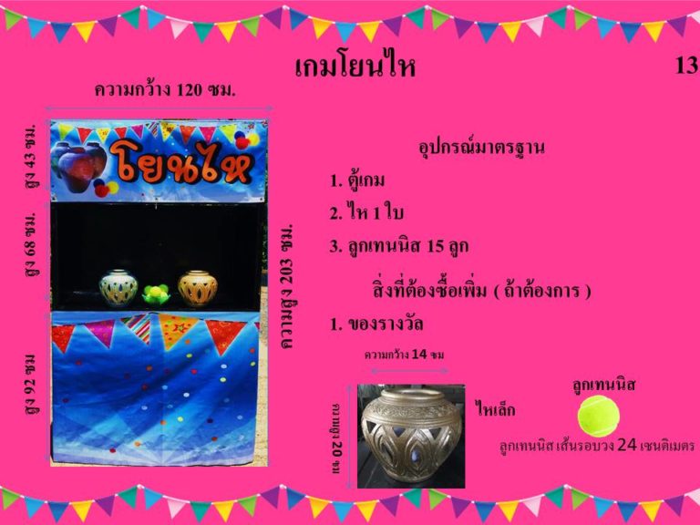 เกมเช่า - เกมโยนไห 5 เกมเช่า งานวัด